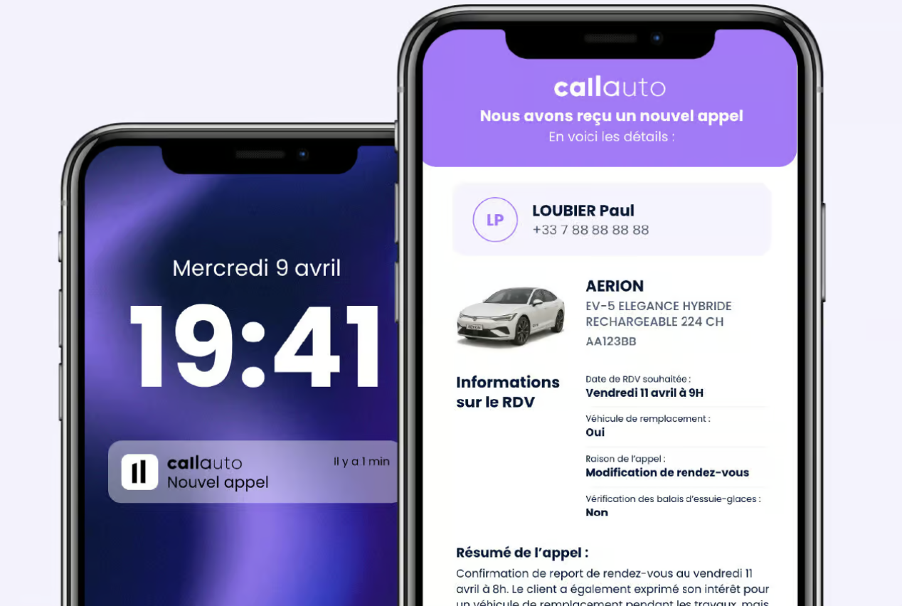call auto ia de Bee2link
aucun appel manqué
