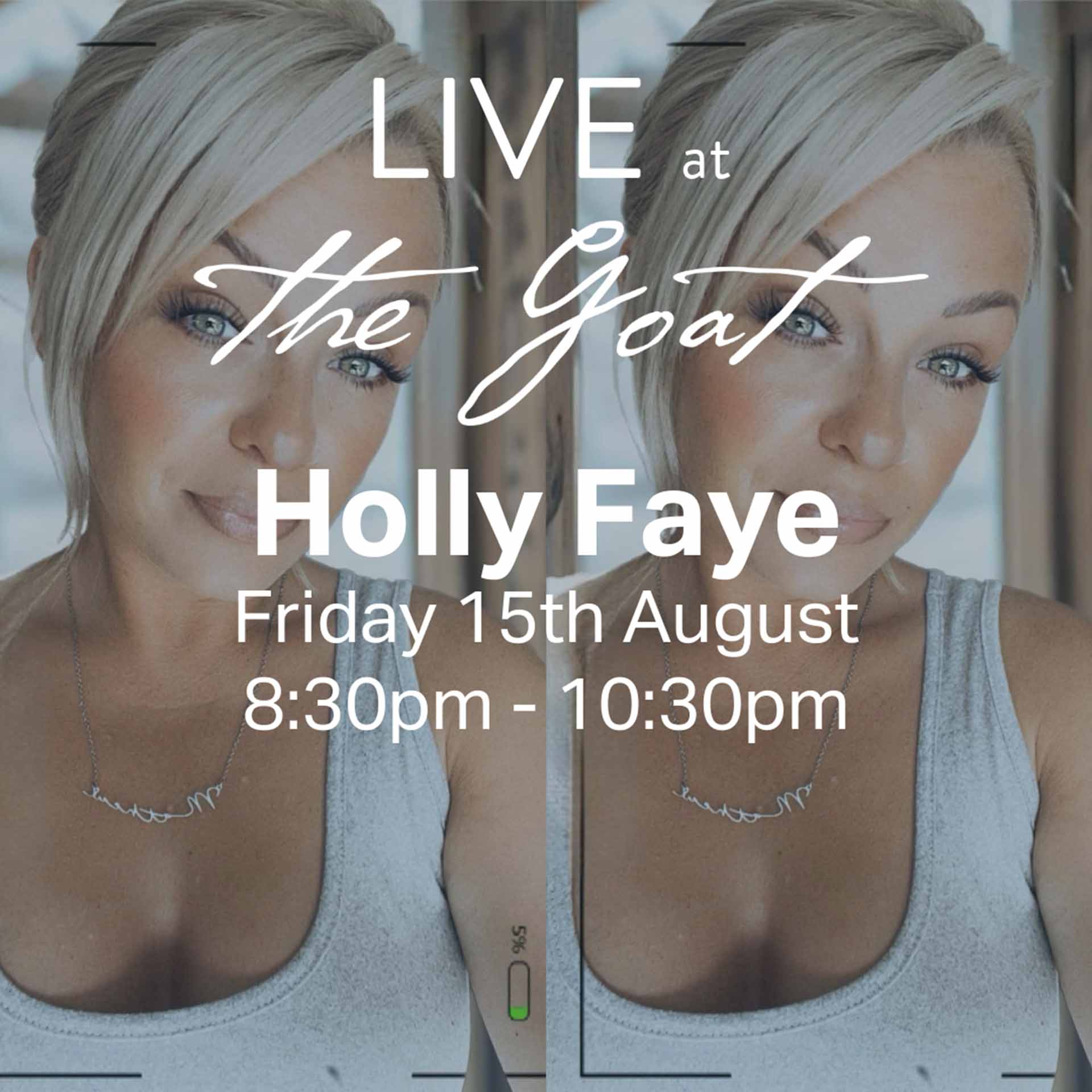 Holly Faye Live at The Goat Graphic Tile