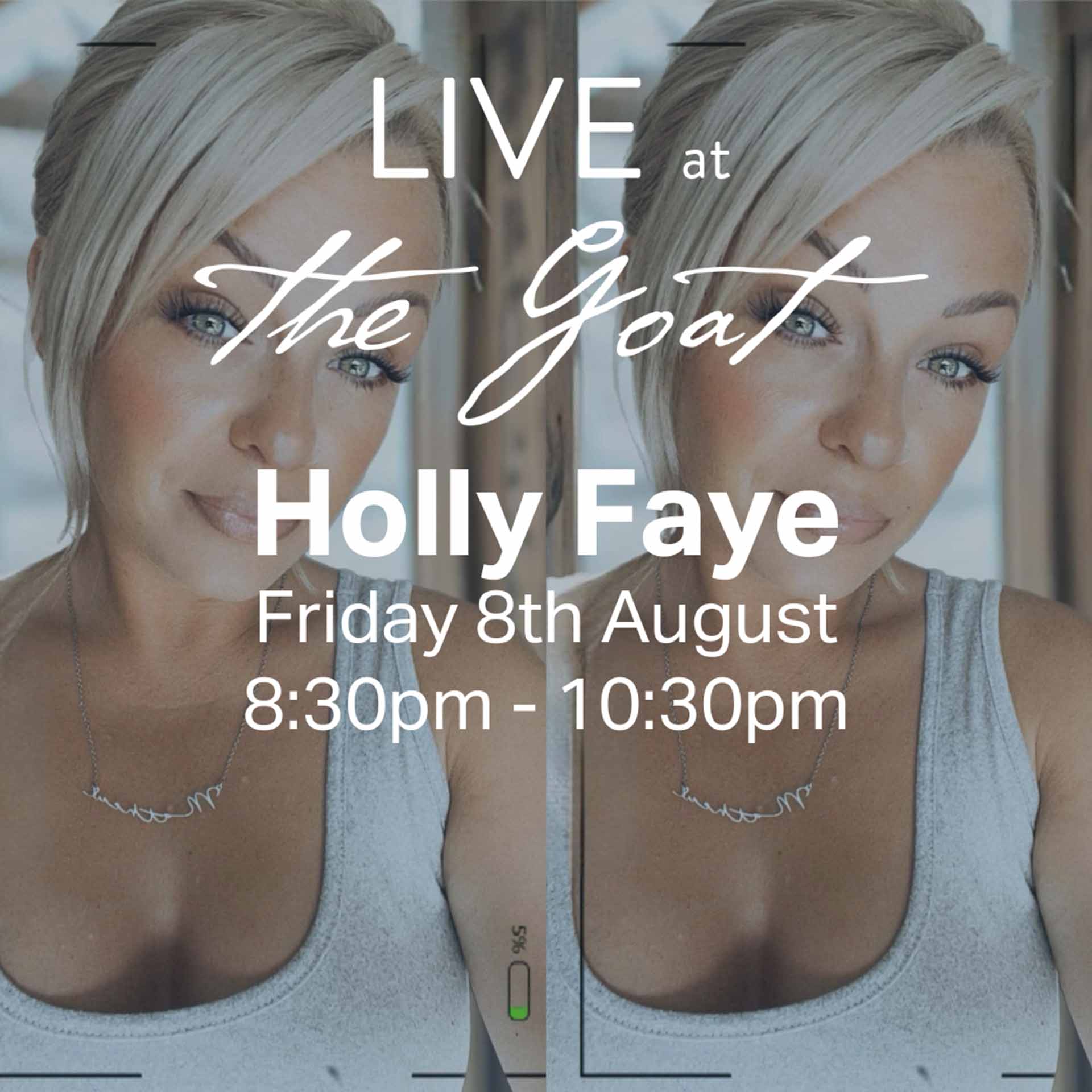 Holly Faye Live at The Goat Graphic Tile