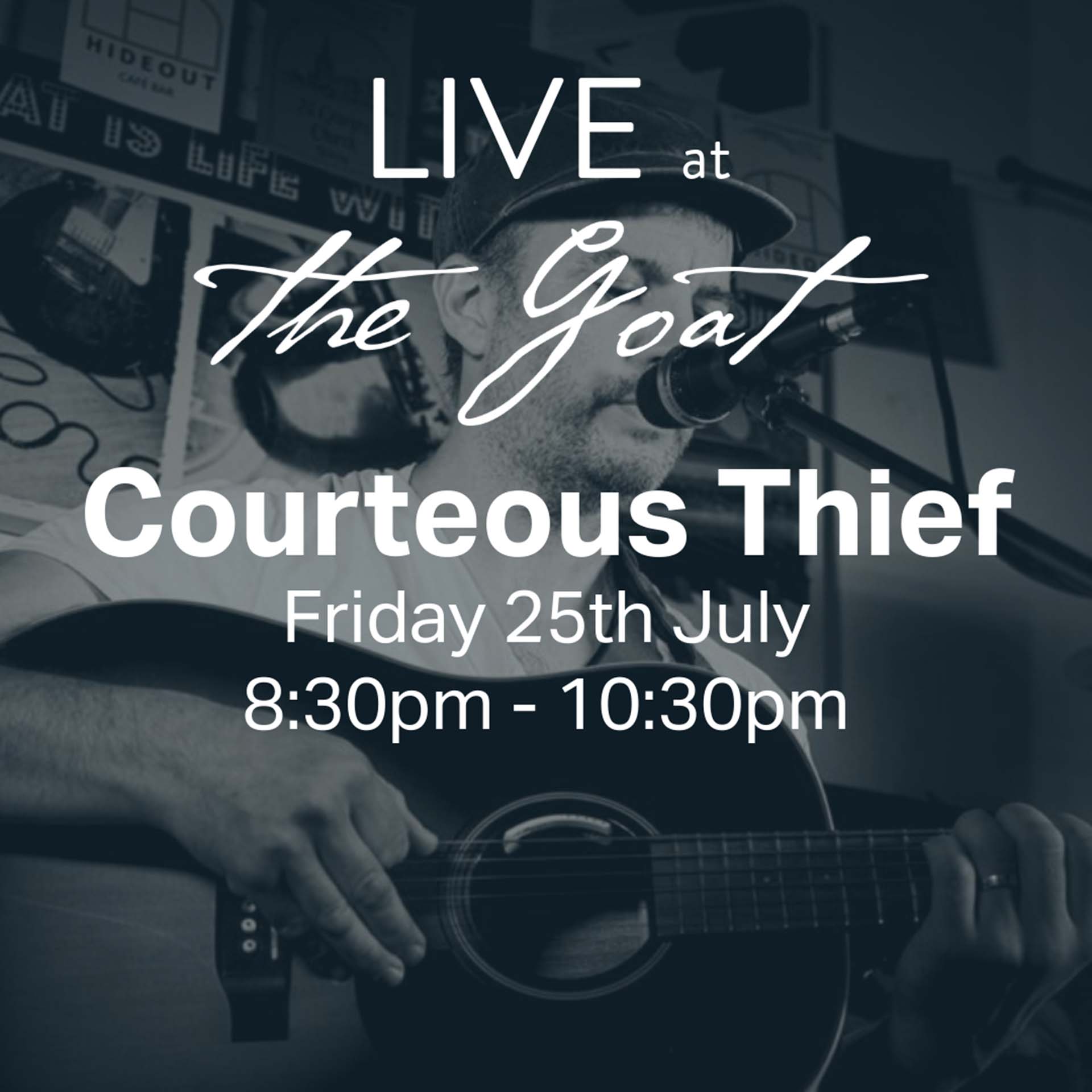 Graphic for Live Music from Courteous Thief at The Goat