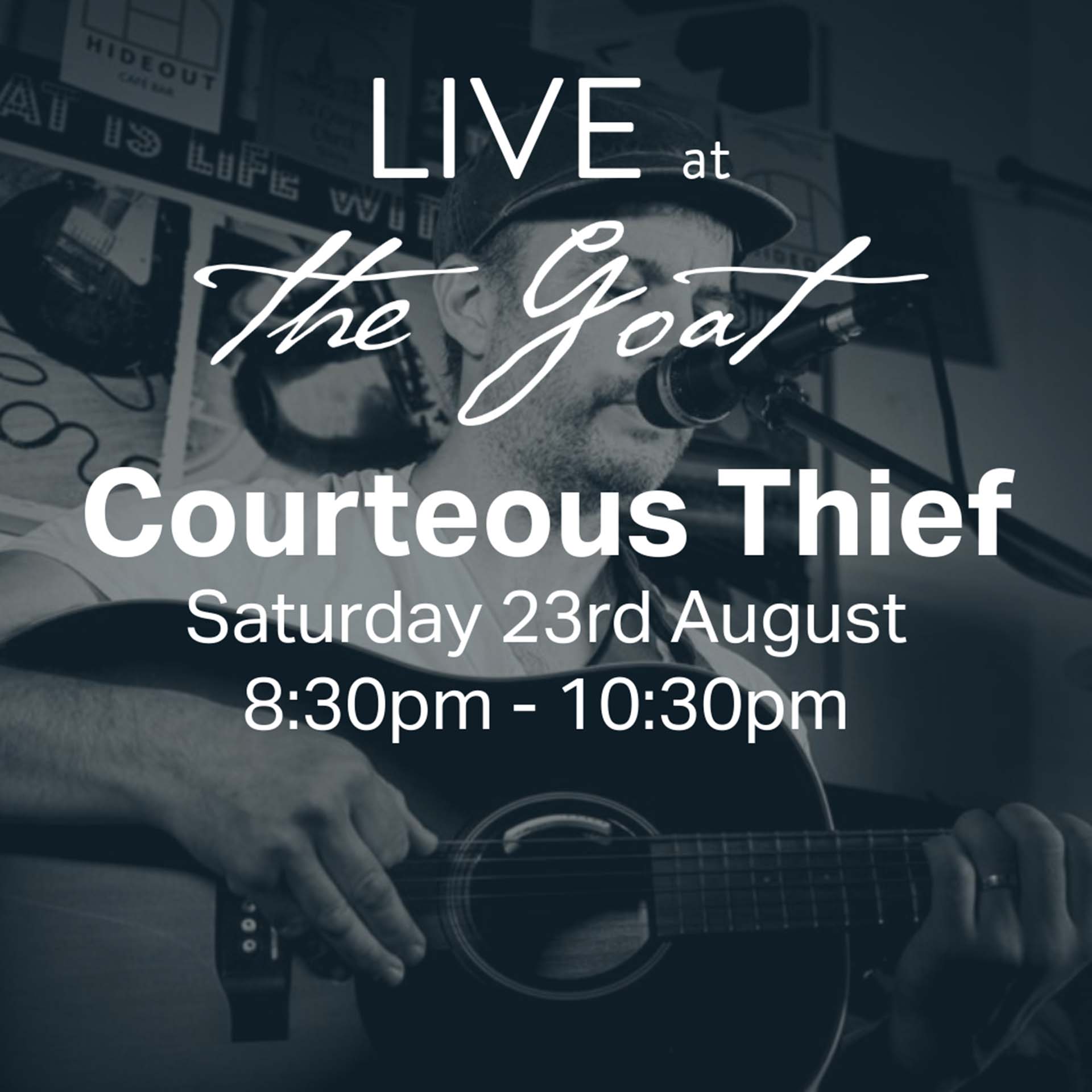 Graphic for Live Music from Courteous Thief at The Goat