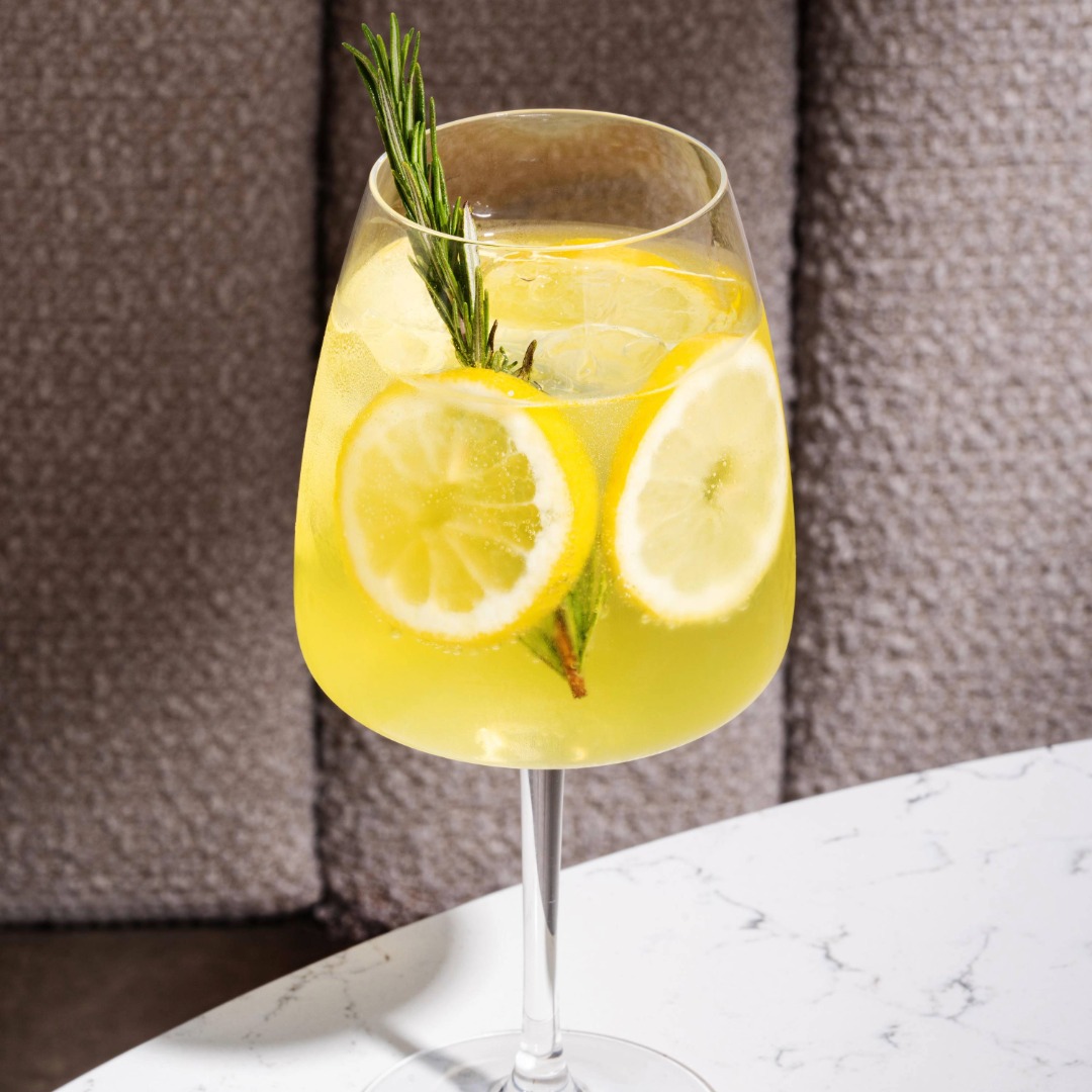 Image of lemon inspired cocktail.