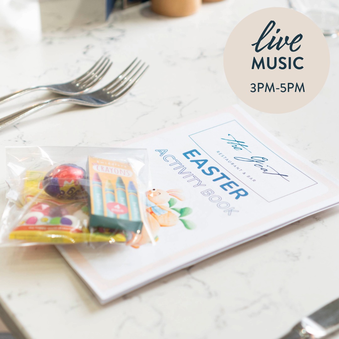 The Goat Easter activity book and child goody back for Easter Sunday dining. 