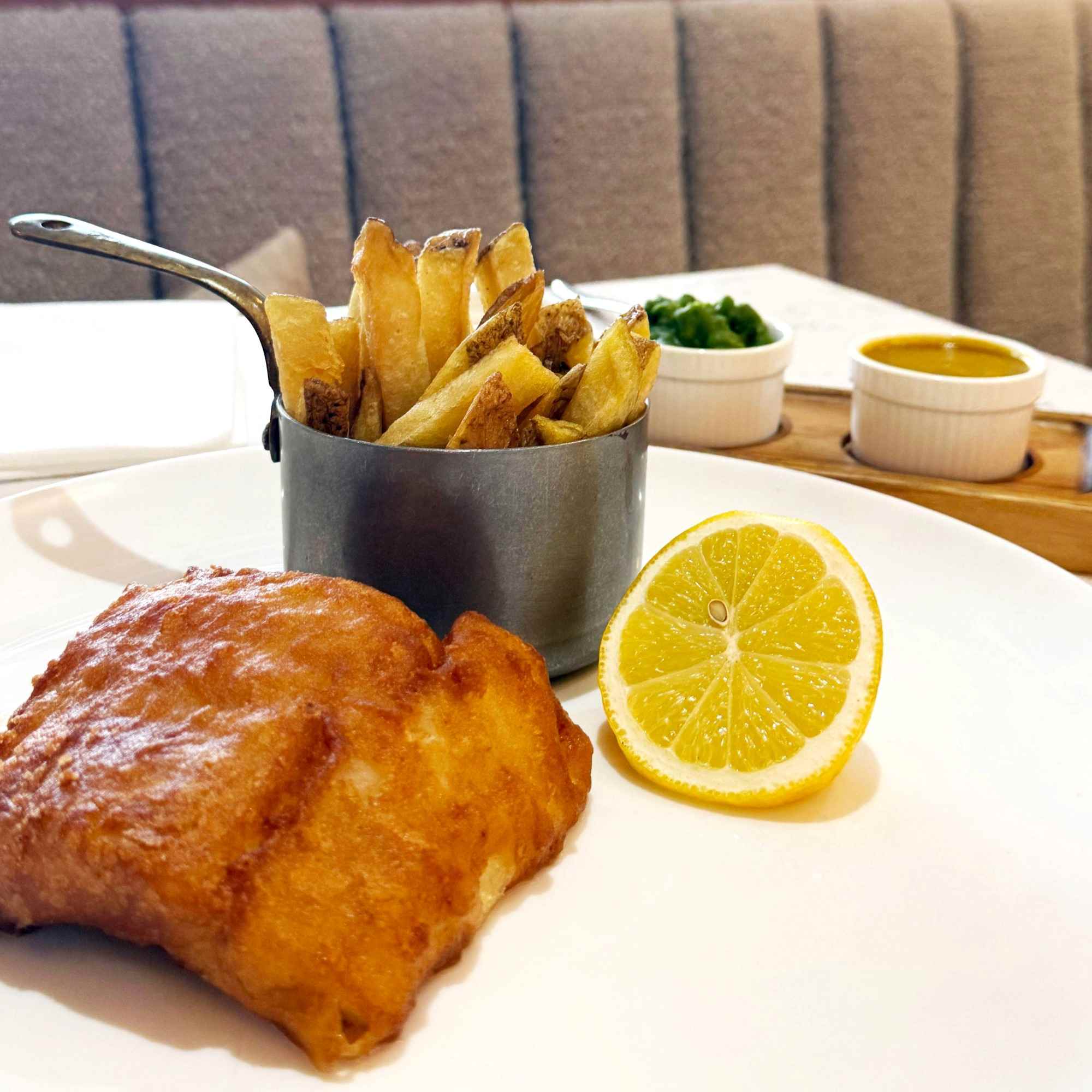 The Goat Llandudno fish and chips for Fish Wednesdays promotion.