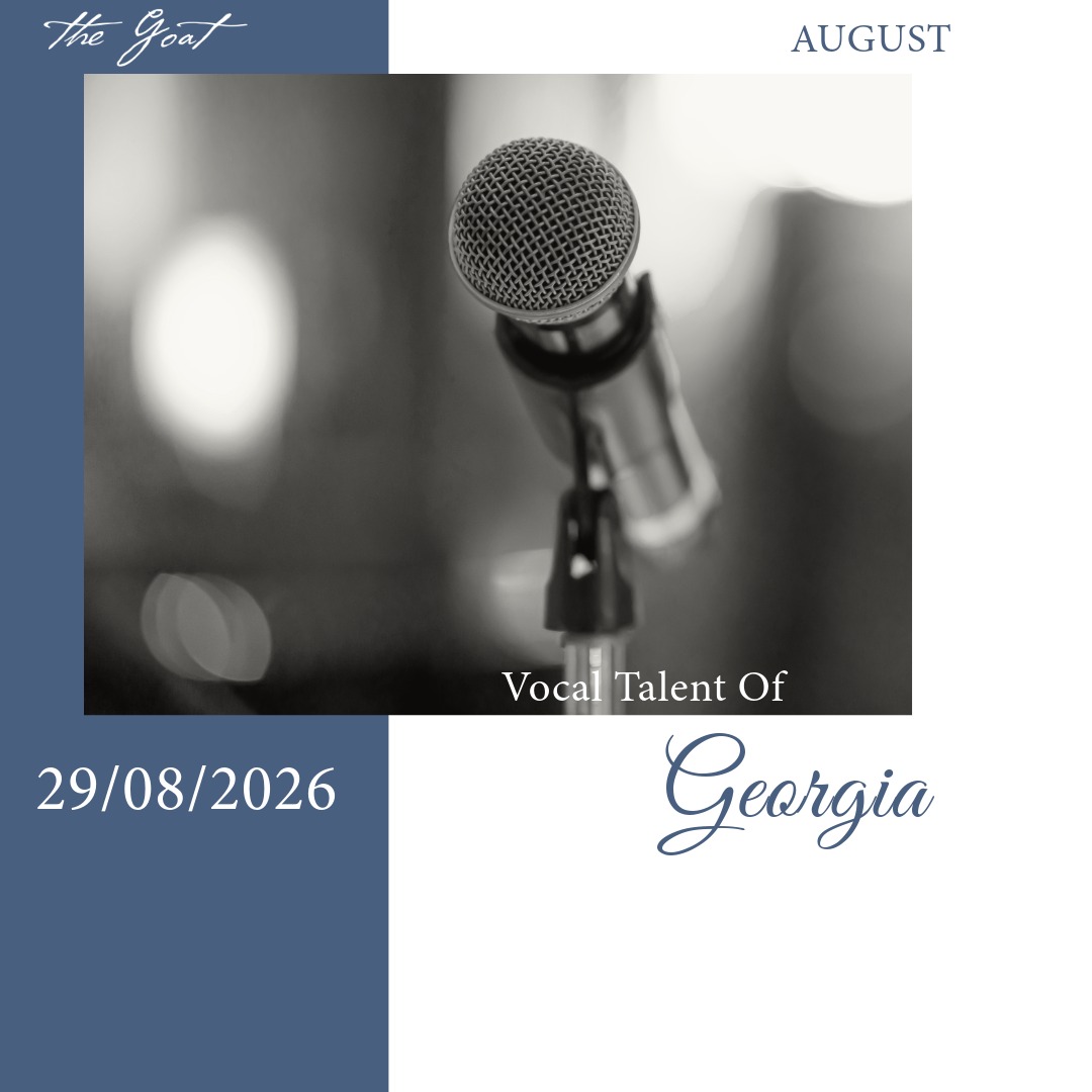 Live music at The Goat Llandudno: Georgia performs Saturday 29 August 2026, mic with soft lighting