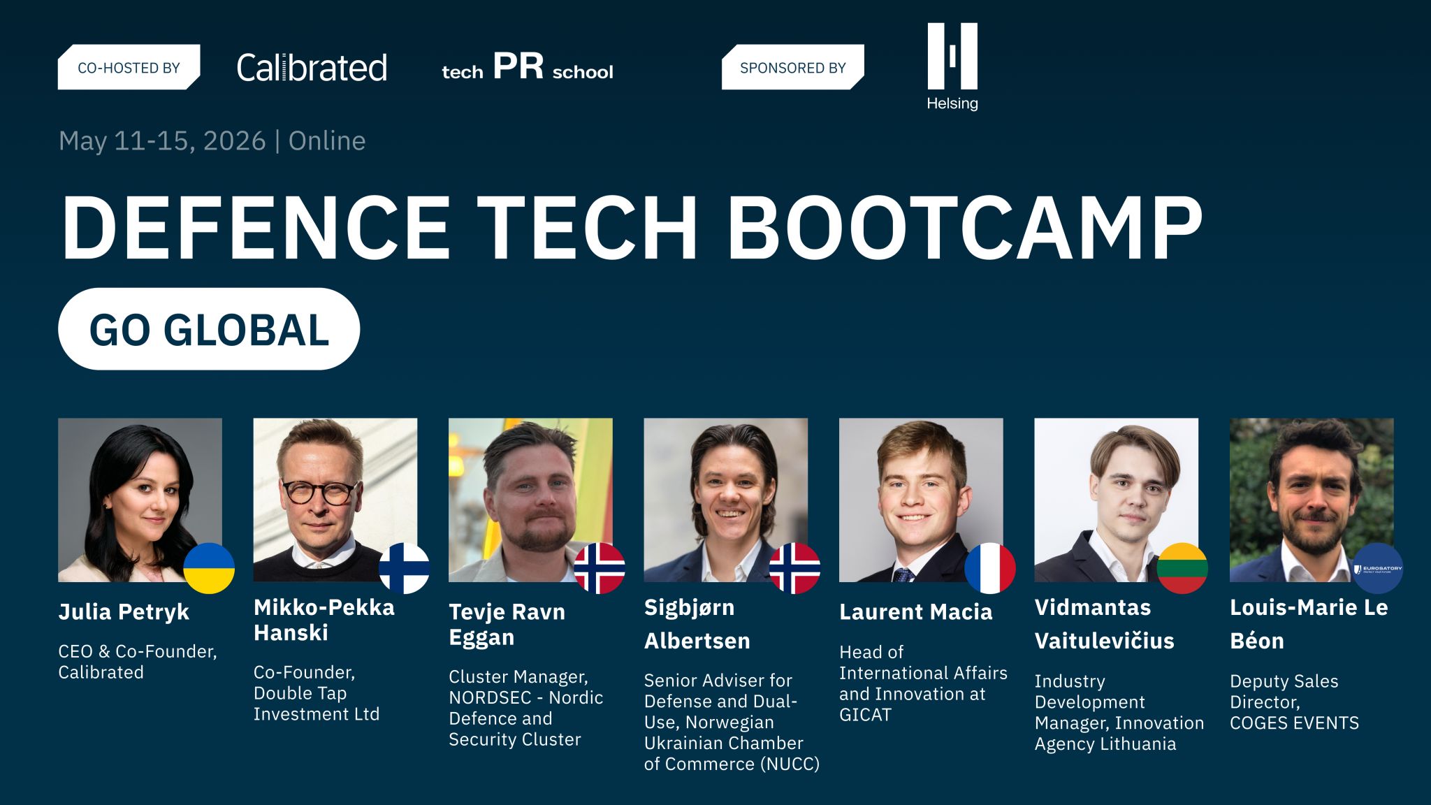 Defence Tech Bootcamp: Go Global