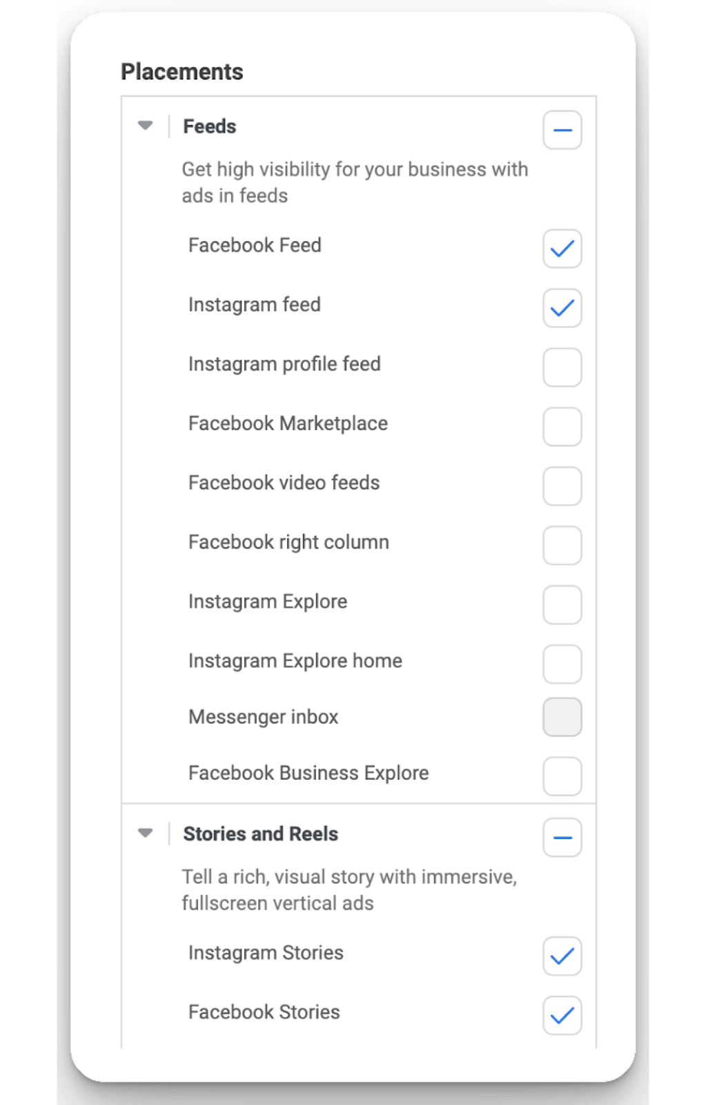 Ad placement interface on Meta showing Facebook and Instagram feeds, optimized for multichannel B2B retargeting strategy.