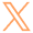 The X logo linking tom the twitter page