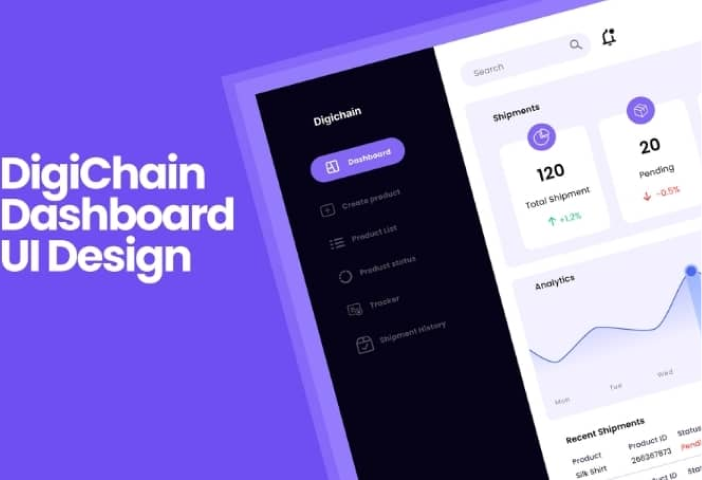 image of Digichain ui design