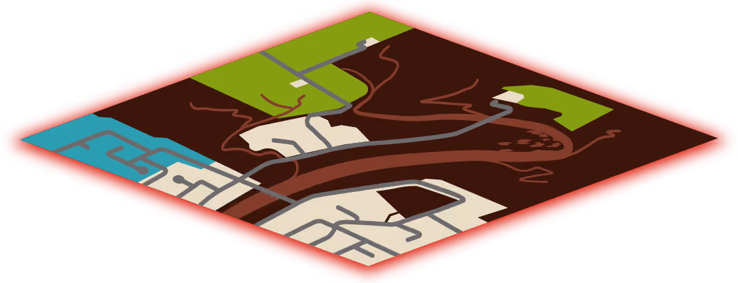 An analysis of how the land is used across a catchment