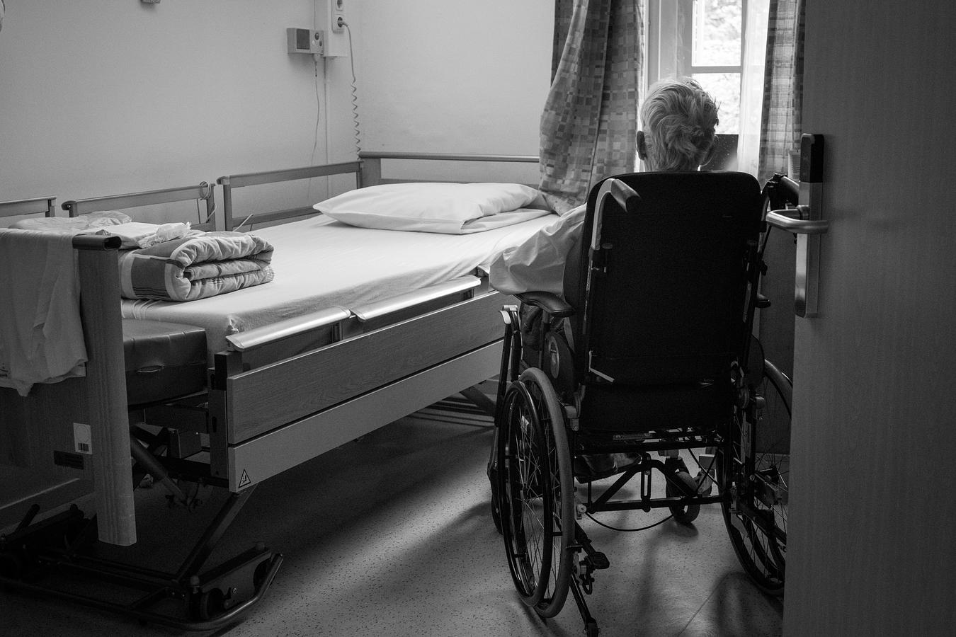 nurse attending to woman