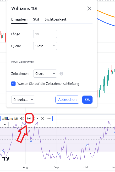 williams prozent range