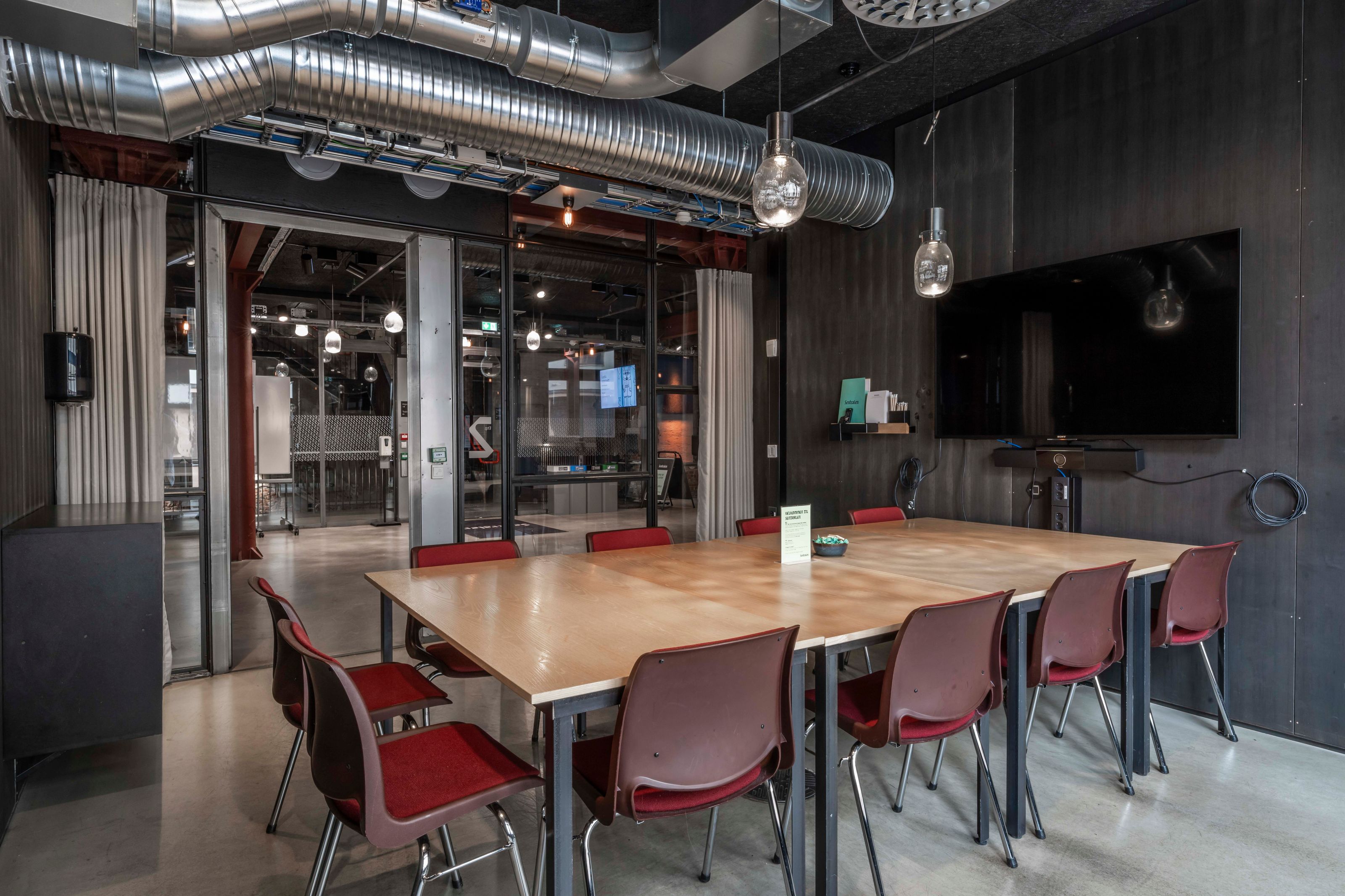 Meeting rooms 201 - 204 at Sentralen in Oslo.