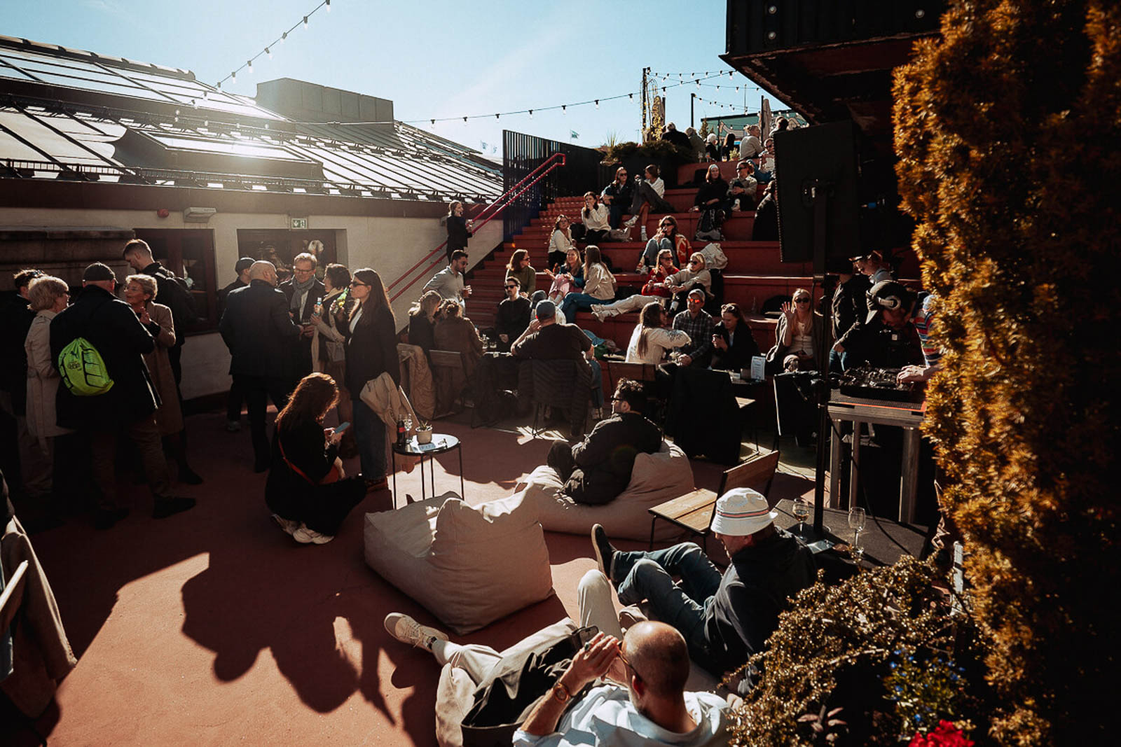 Takterrassen Kron & Mynt på Sentralen i Oslo.