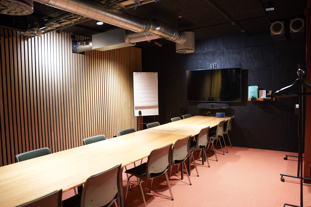 Møterom 300 på Sentralen med plass til 15 personer.