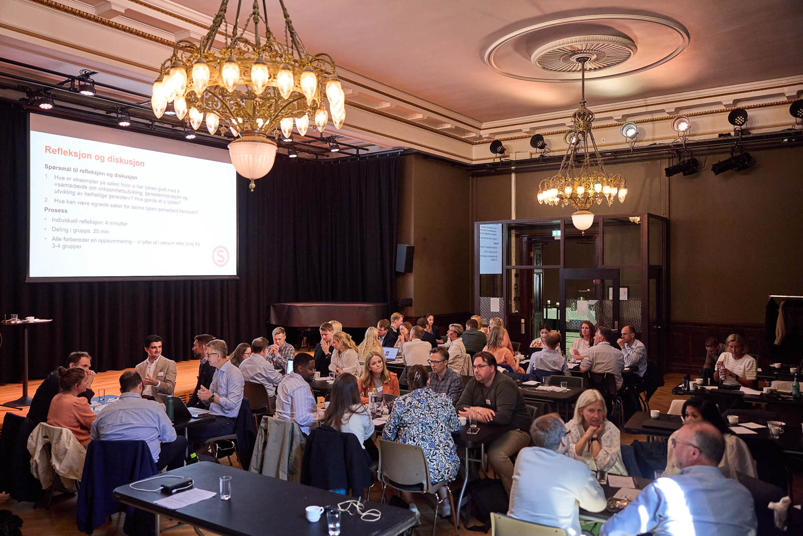 Forstanderskapssalen på Sentralen i Oslo.