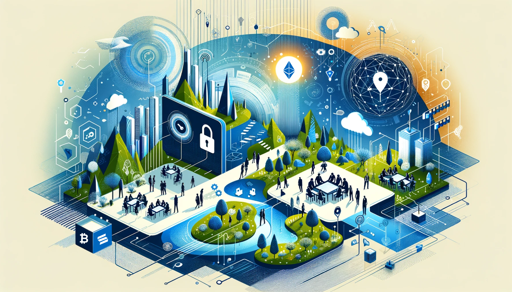 An image representing nonprofits and impact organizations engaging, as a community, safely and confidently.