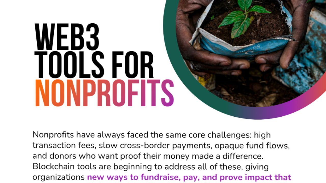 Cover - Web3 Tools for Nonprofits Infographic showing portion of infographic