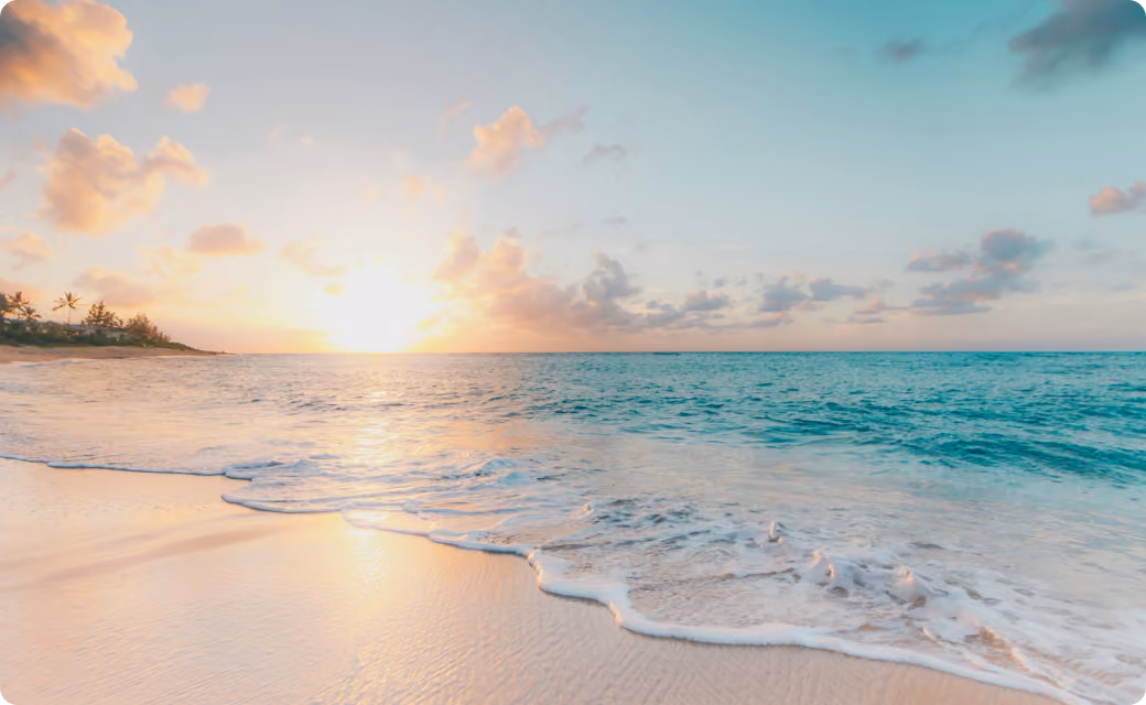 Movable Ink Studio layer, showing beach of Waikiki