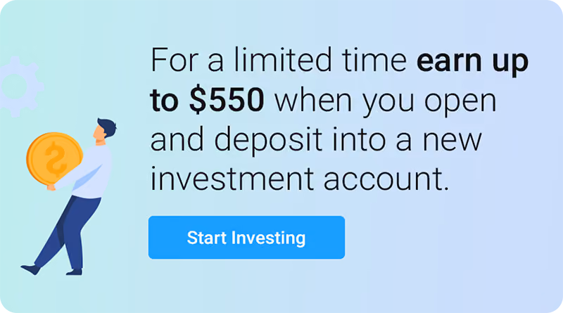Inkredible Finance email with messaging to open a new investment account