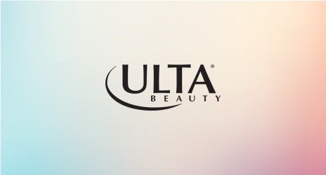 Ulta Beauty logo on a gradient background.