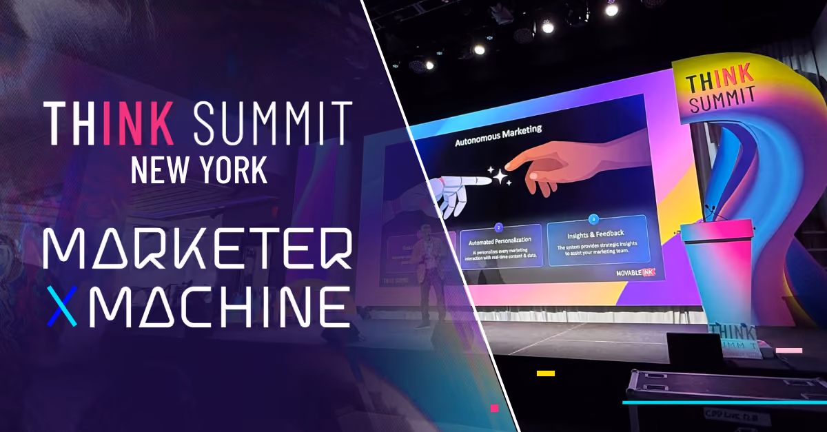 Three speakers on stage at Think Summit 2023