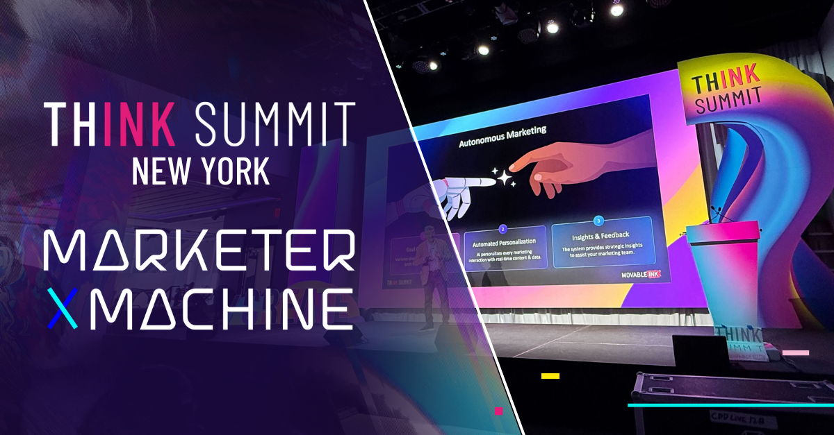 Three speakers on stage at Think Summit 2023