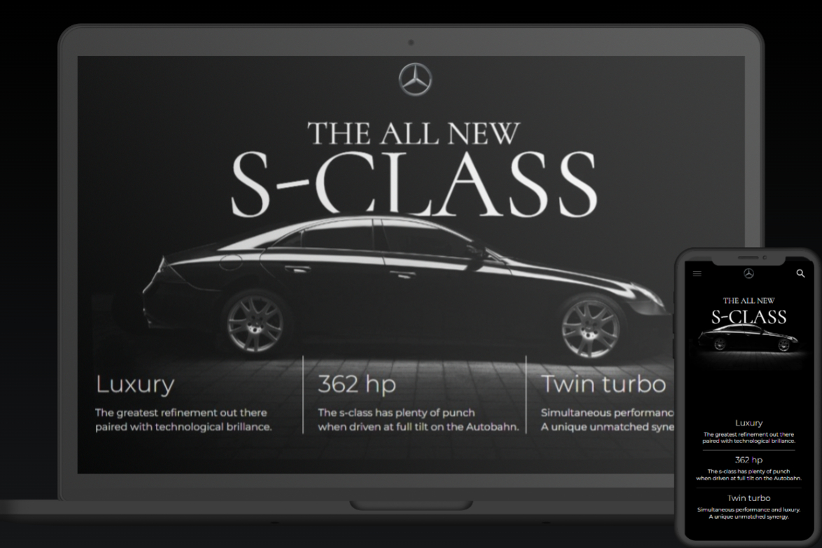 Mercedes S-Class Website