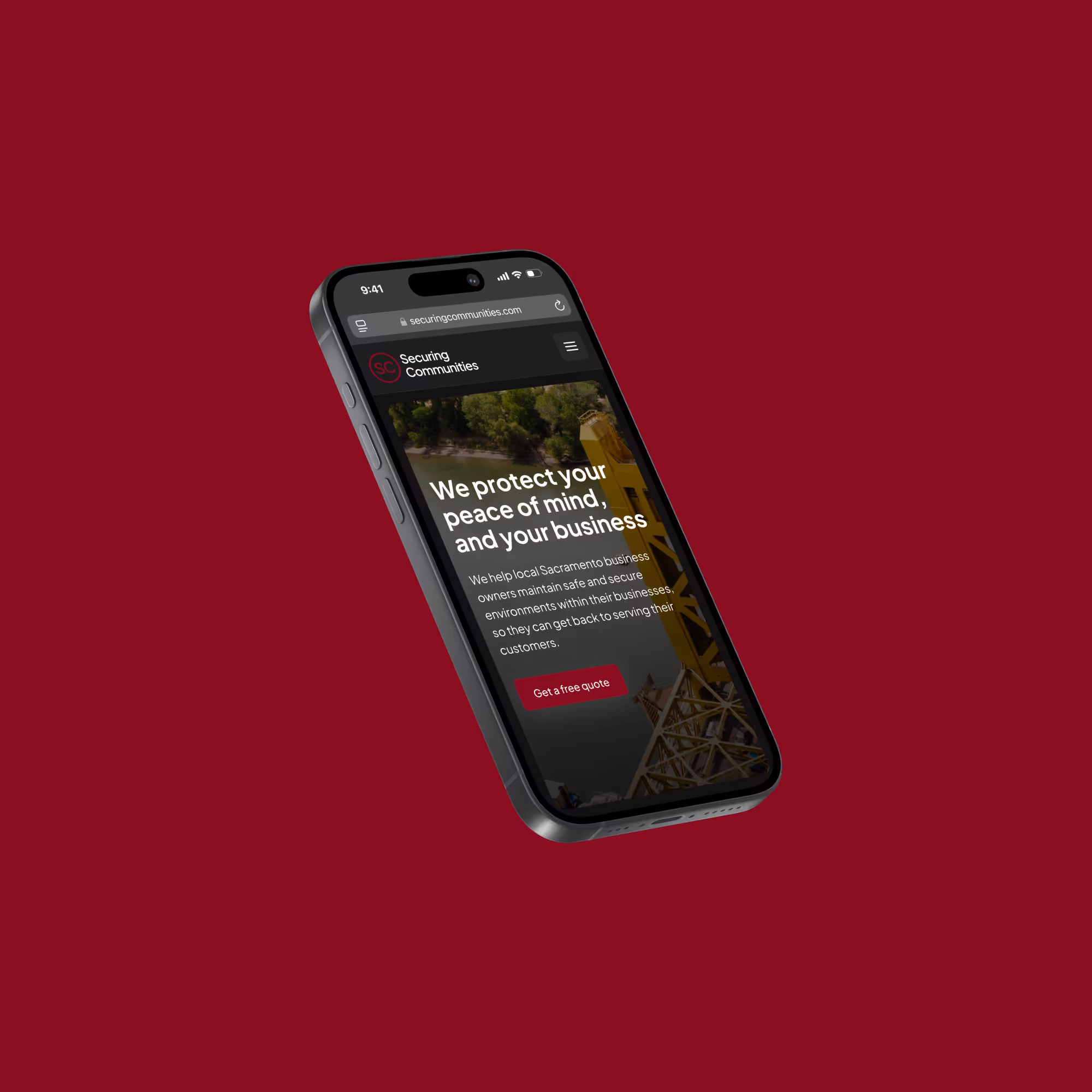 home page iphone mockup