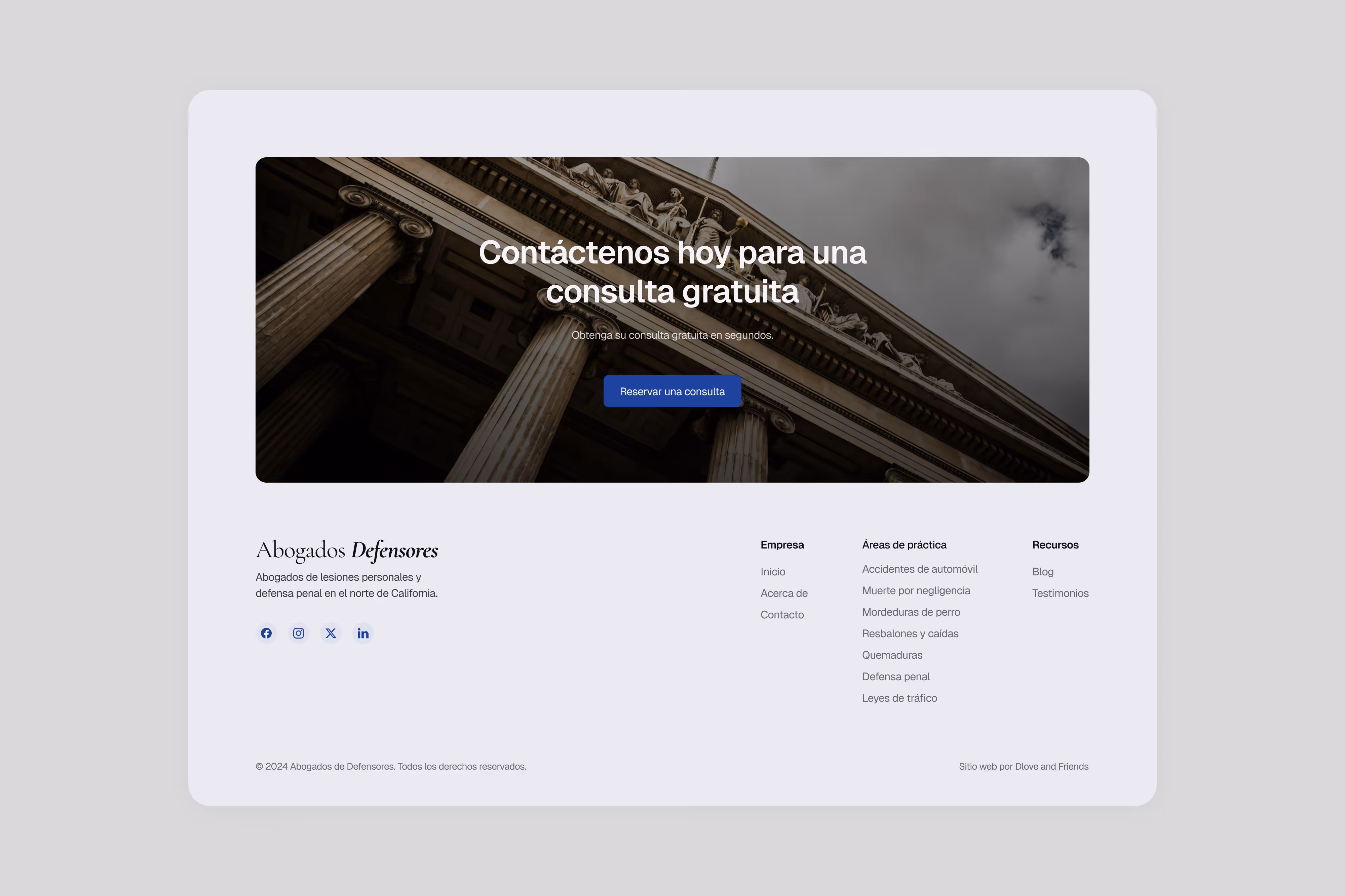 Abogados Defensores Footer
