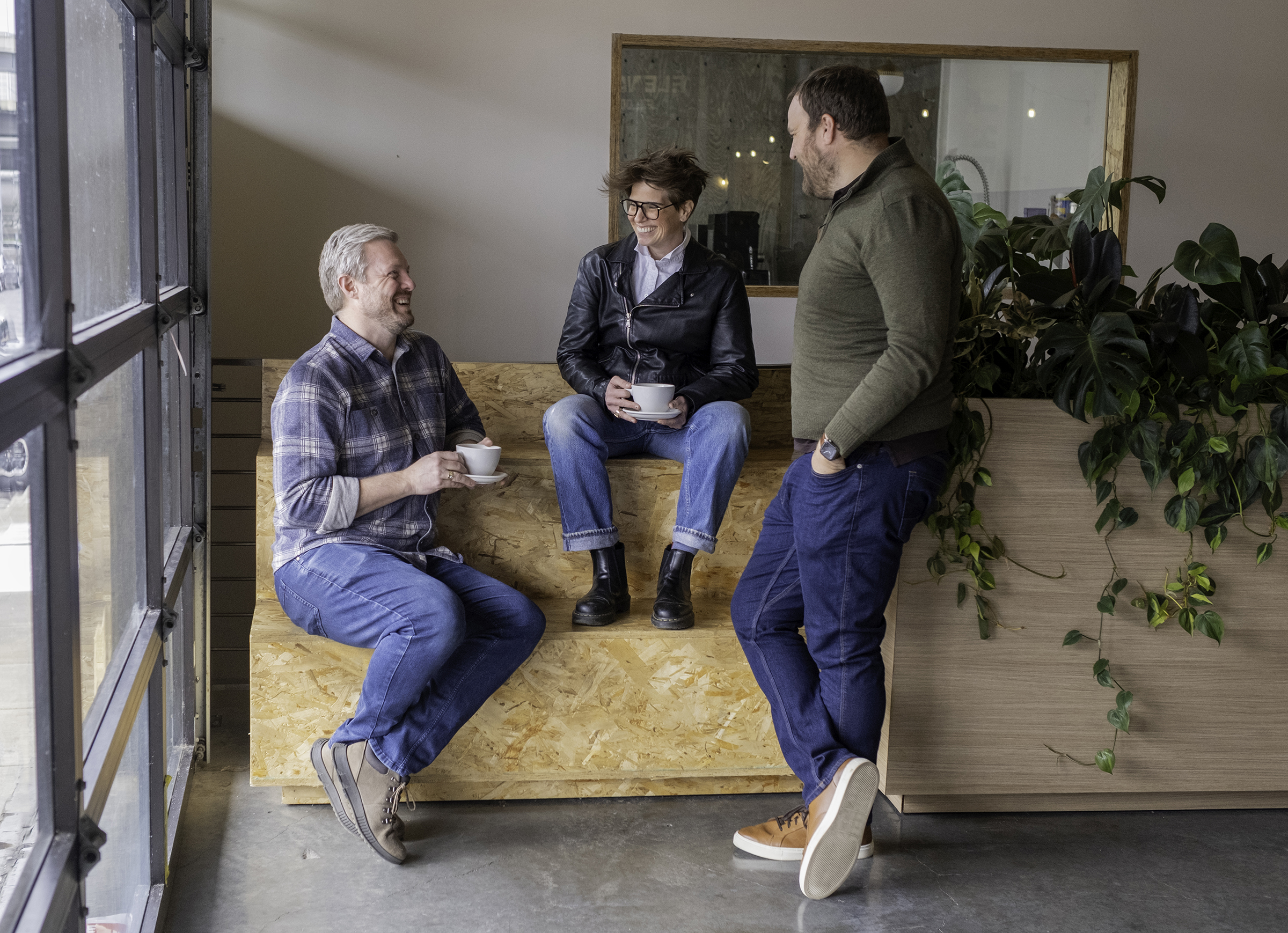 Neon Sign heart on a red background