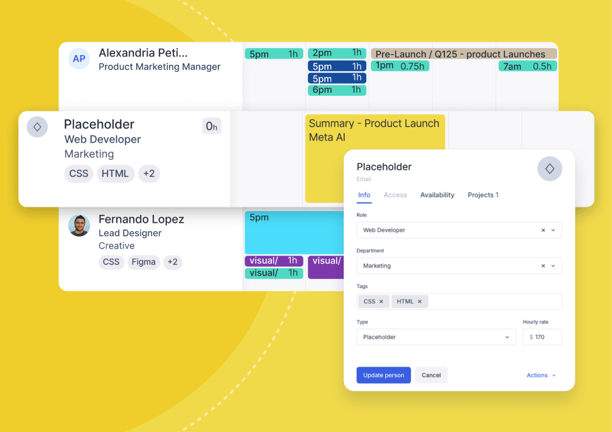 Placeholders in ����ɫ��Ƭ