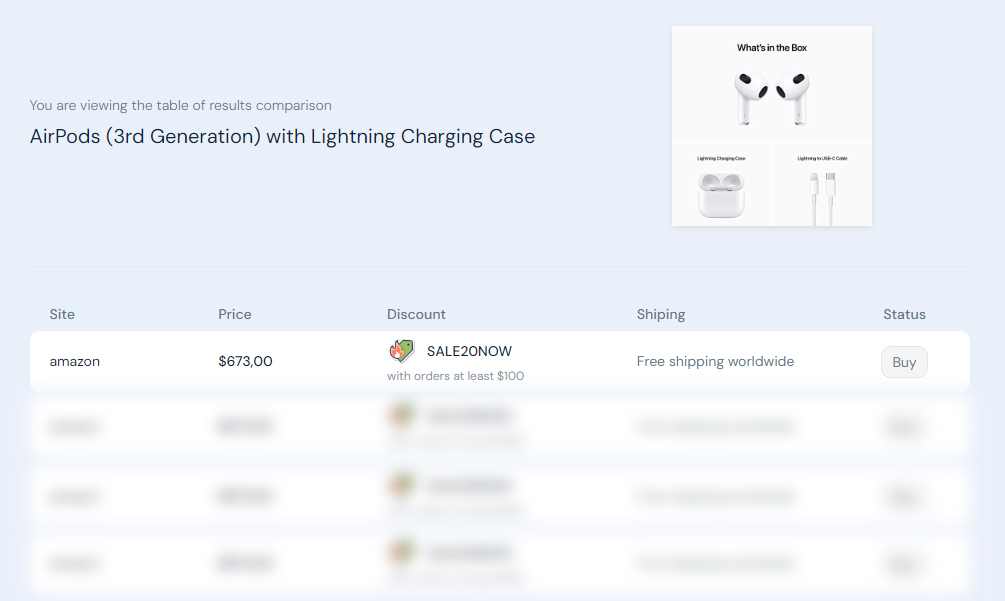 Second Step Price Parrot App