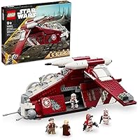 Star Wars: The Clone Wars Coruscant Guard Gunship 75354 Buildable Star Wars Toy for 9 Year Olds, Gift Idea for Fans Including Chancellor Palpatine, Padme and 3 Clone Trooper Minifigures