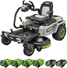 ZT4205S 56-Volt 42-Inch Z6 Zero Turn Riding Mower with e-Steer™ Technology, 4 x 12.0Ah Batteries, 700W Turbo Charger Included Plus 2 Extra BA2800T 5.0Ah Batteries