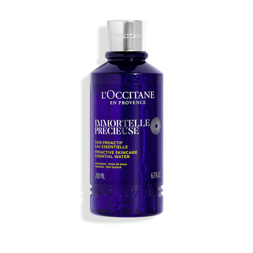 L’OCCITANE Immortelle Precious Essential Water 6.7 Fl Oz: Tones, Refines Skin Texture, Plumps, With Hyaluronic Acid, 91% Said Pores Appeared Tighter*