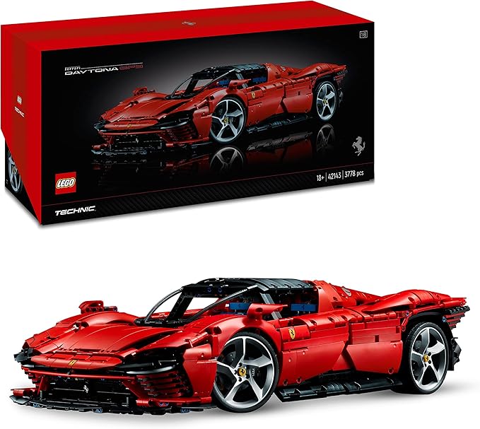 Technic Ferrari Daytona SP3 42143, Race Car Model Building Kit, 1:8 Scale Advanced Collectible Set for Adults, Ultimate Cars Concept Series, Great Anniversary and Father's Day Gift for Car Lover
