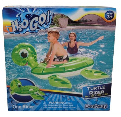 H2OGO! Turtle Ride On Inflatable Pool Float