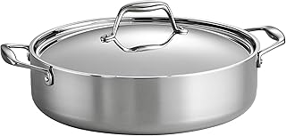 Gourmet Tri-Ply Clad 6 qt. Covered Stainless Steel Braiser