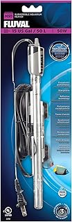 Fluval M50 Ultra-Slim Submersible Aquarium Heater – 50W Underwater Heater for Aquariums up to 15 Gal.