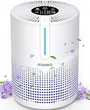 Air Purifiers for Bedroom Home 430 Sq.Ft, MOOKA H13 HEPA Filter Small Portable Air Purifier with USB Cable Fragrance Sponge for Smokers Pollen Pets Dust Odors, Desktop Air Cleaner for Car RV, M01