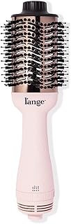 L'ange Hair Le Volume 2-in-1 Titanium Blow Dryer Brush Blush Hot Air Brush with Oval Barrel