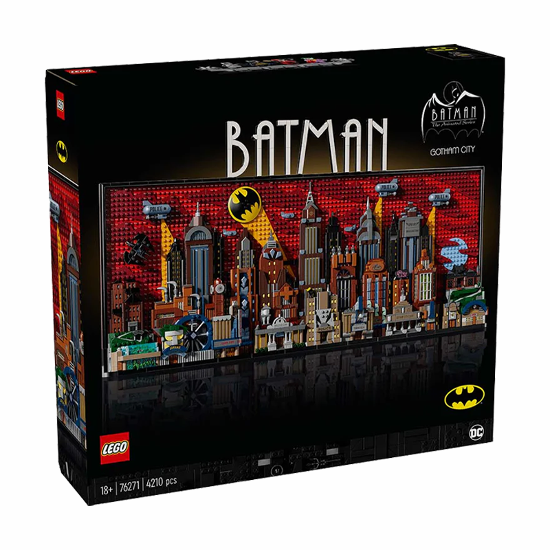 DC Batman: The Animated Series Gotham City Build and Display Adult Set with Minifigures, DC Collectible Gift for Fans of Super Hero Action and Adventure Movies, 76271