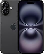 Apple iPhone 16, US Version, 128GB, Black - Unlocked (Renewed)