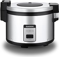CR-3055 30-Cup (Uncooked) / 60-Cup (Cooked) Large Capacity Commercial Rice Cooker & Warmer with Nonstick Inner Pot, Switch Press (Silver/Black)