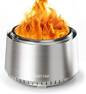 BALI OUTDOORS 22 inch Smokeless Firepit Outdoor, Outdoor Fire Pit Patio with Ash Pan, Portable Fire Pit Wood Burning