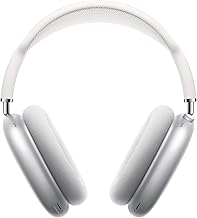 AirPods Max Wireless Over-Ear Headphones, Active Noise Cancelling, Transparency Mode, Personalized Spatial Audio, Dolby Atmos, Bluetooth Headphones for iPhone – Silver