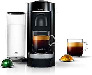 VertuoPlus Deluxe Coffee and Espresso Machine by De\'Longhi, 37 Oz, Black