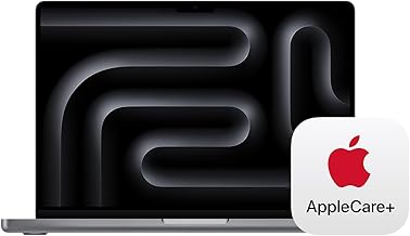 2023 MacBook Pro Laptop M3 chip with 8‑core CPU, 10‑core GPU: 14.2-inch Liquid Retina XDR Display, 8GB Unified Memory, 512GB SSD Storage; Space Gray with AppleCare+ (3 Years)