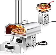Blackstone Outdoor Propane Pizza Oven with 16" Rotating Cordierite Stone and Mobile Stand